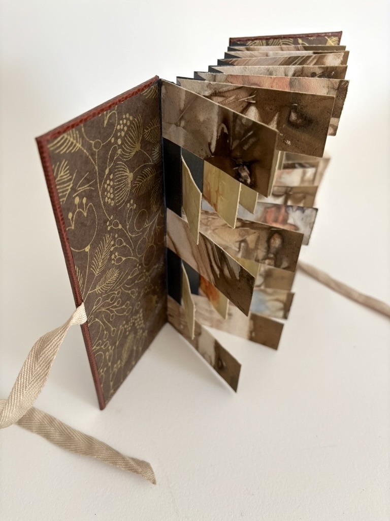 Eco print flag book side view